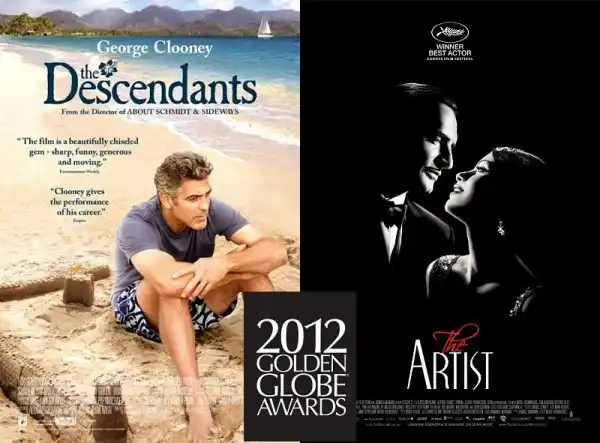 golden globes 2012 full winners the descendants and the artist