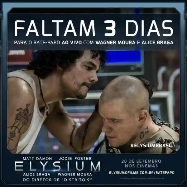 elysium hangout papo de cinema wagner moura alice braga