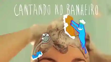 cantando no banheiro papo de cinema