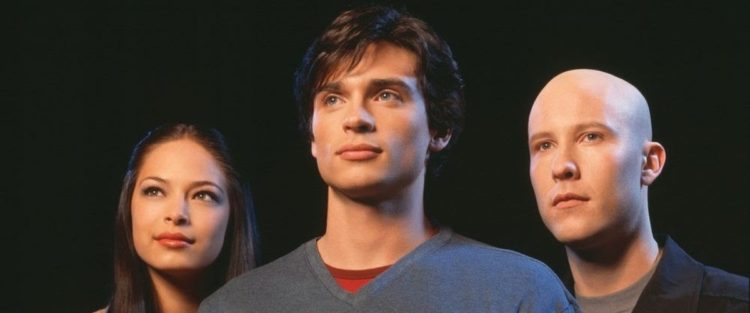 Tom Welling e a equipe de Smallville